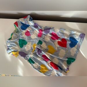 Mini Boden Multicolor Heart and Balloon Dress 4/5yrs